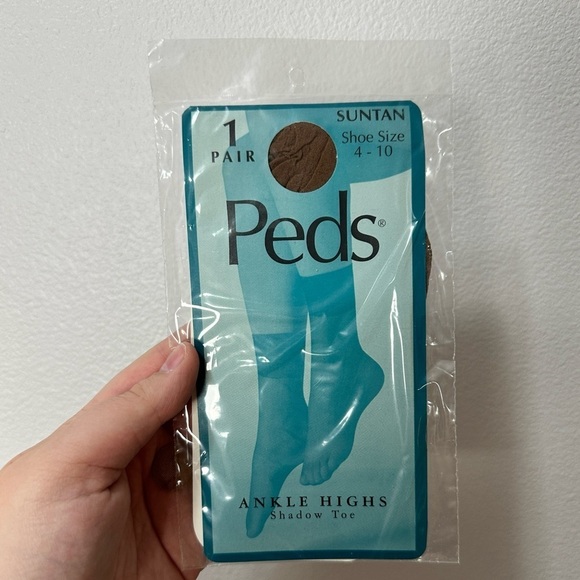 Peds Vintage Women’s Shoe Sz 4-10 Suntan Ankle Highs w/ Shadow Toe Made in USA - Picture 1 of 2